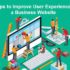 5 Tips to Improve User Experience on a Business Website