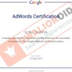 Google adwords certificate
